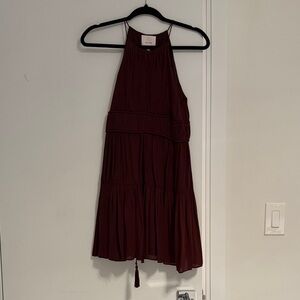 Cinq à Sept Burgundy Mini Dress